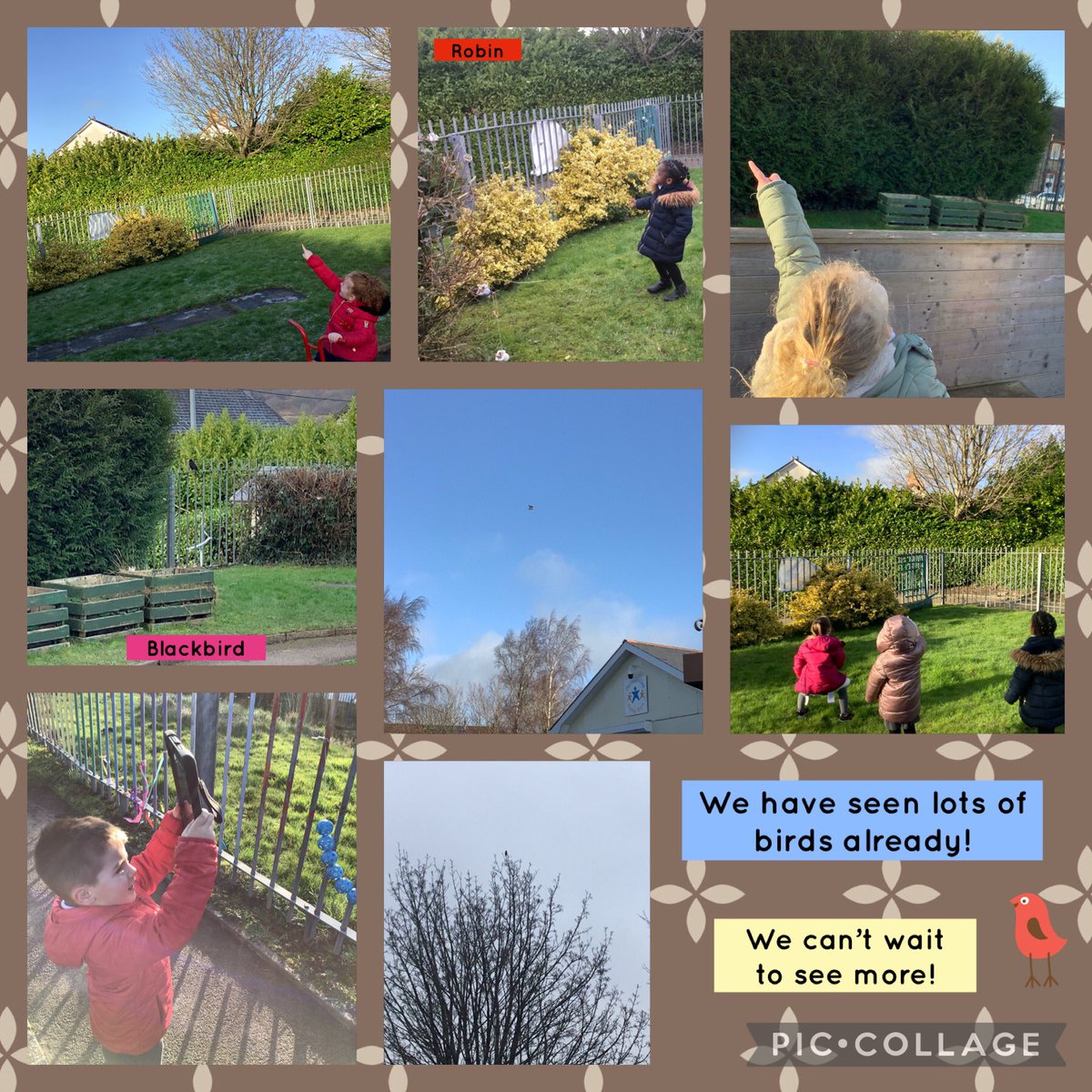 We love animals in Nursery and are so excited to be taking part in @RSPB_Learning #BigSchoolBirdWatch We have been learning the names of different birds and made bird feeders using recycled materials 👏🤩🦅 #ethicalinformedcitizens @_OLW_ @garntegprimary