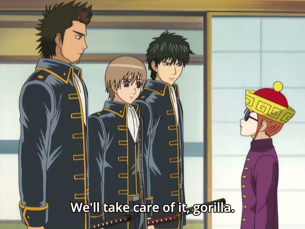 I like the fact that, from early on, Okita and Kagura tend to be paired up  for seats 🐰🐶🐰🐶 Gintama Anime Episode 20 #gintama #okikagu #銀魂 #沖神 #오키카구, image size:1200x900