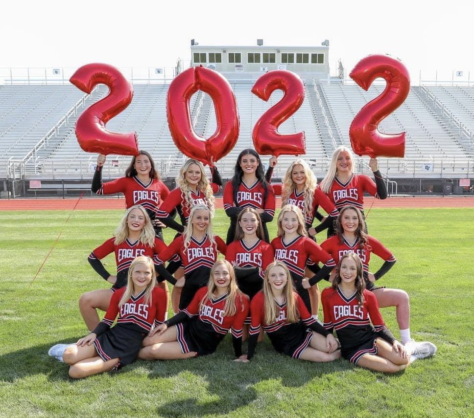 CVCheerleading's tweet photo. SENIOR NIGHT!
We ❤️ our 14 fabulous seniors - Casey, Emma, Caroline N., Karmen, Hailey, Katie, Hannah B., McKaylee, Rachel, Caroline L., Kate, Hannah W., Brooke and Paris. What a wonderful year it has been with you!  #seniors https://t.co/W4VakuALk5