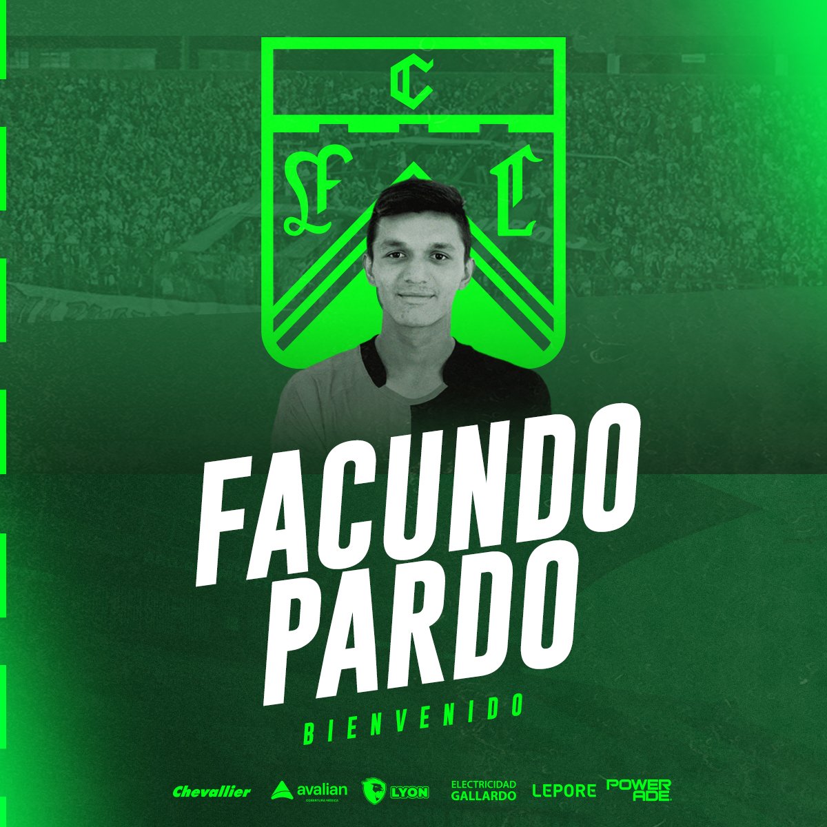 FerroOficial's tweet photo. 🤝 Facundo Pardo es nuevo refuerzo de #Ferro

✒️ El defensor central de 23 años se incorpora a préstamo desde @Newells 

¡Bienvenido! 💚 https://t.co/Cmrn0PsD35