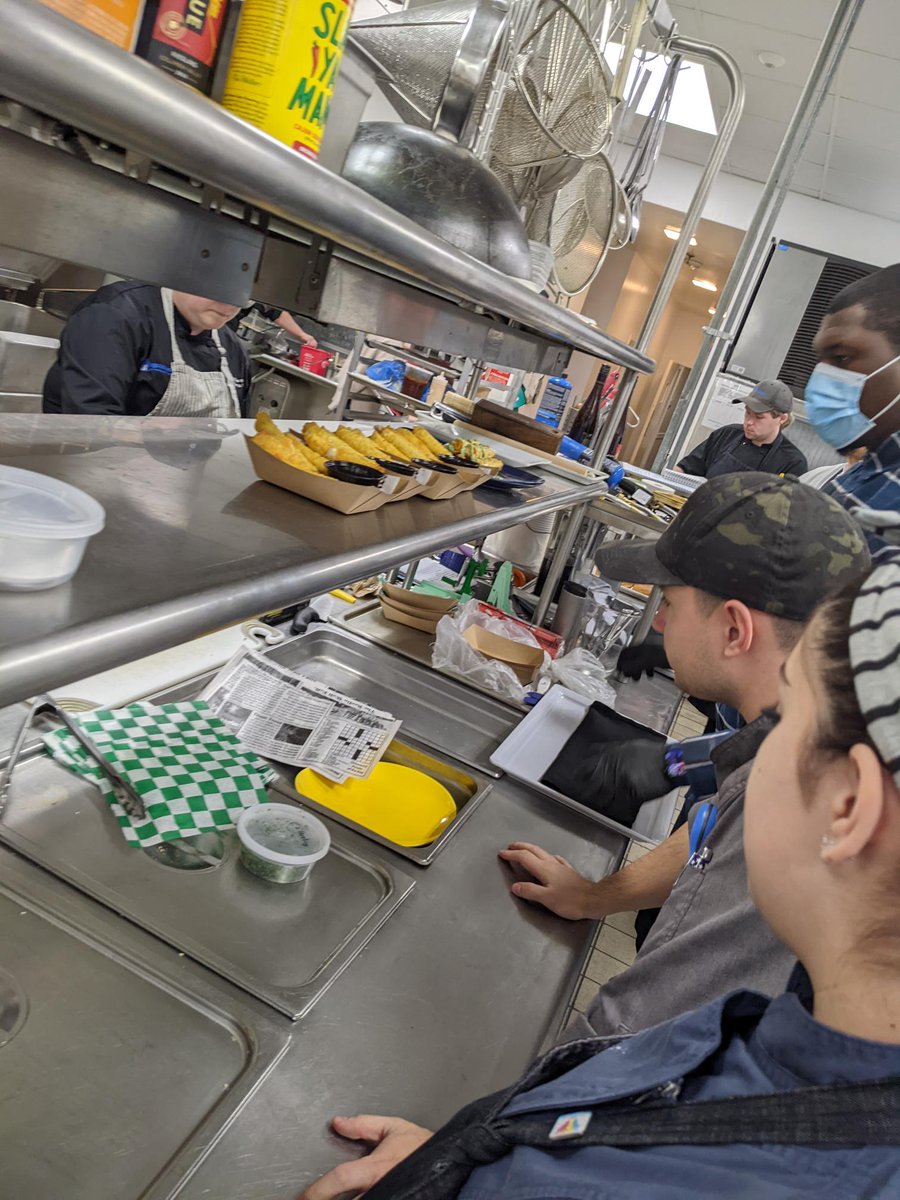 chefmajor72's tweet photo. People always ask...What do you do while you're closed? Here @KingsIslandPR the Food &amp; Beverage team are working diligently on the offerings for 2022 season! Who's Hungary???  #happy50thKI #funfood #goldenticket2022 #amusementparkchef https://t.co/Rtba6ie59l