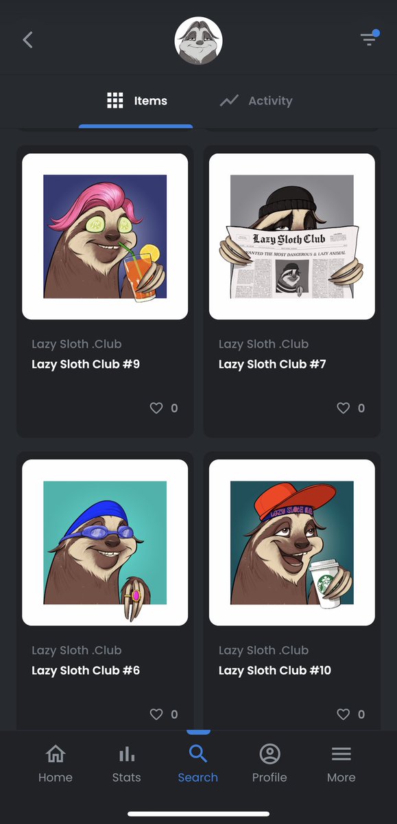Lazy_Sloth_Club's tweet photo. @ChrismNFT Just launched my #nft project @Lazy_Sloth_Club https://t.co/0Ly0nBiBn4