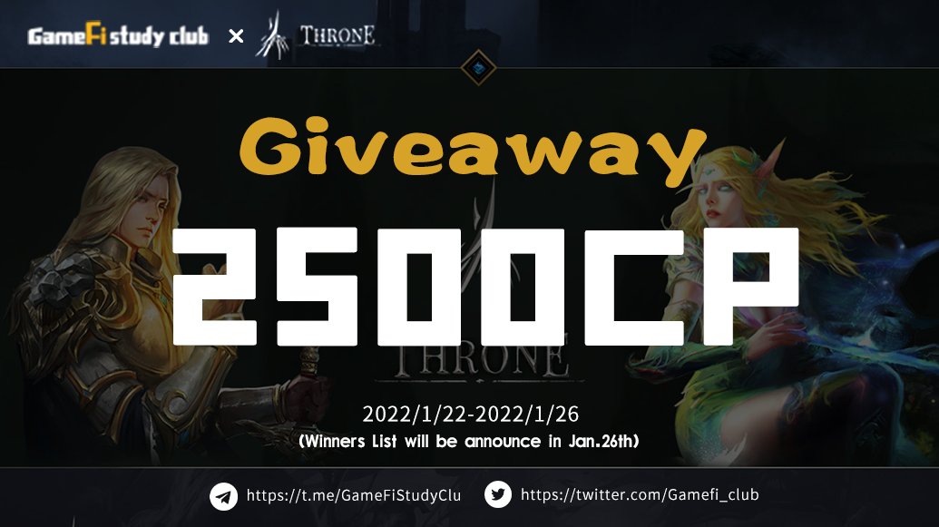 SpaceNight (@spacen1ght) on Twitter photo Token #Giveaways
ππ
To enter:
1β£ RTβ€οΈtag 3 friends
2β£ Follow @Gamefi_club
3β£ Follow <a href="/The_Lost_Throne/">The Lost Throne</a>
4β£ Comment #BSC Wallet below
π 50 #CPβοΈ50 Winners
Ends in 5 days.
#Airdrop #PlayToEarn #GameFi #Giveaway
#GameFi_Study_Club Token #Giveaways
ππ
To enter:
1β£ RTβ€οΈtag 3 friends
2β£ Follow @Gamefi_club
3β£ Follow <a href="/The_Lost_Throne/">The Lost Throne</a>
4β£ Comment #BSC Wallet below
π 50 #CPβοΈ50 Winners
Ends in 5 days.
#Airdrop #PlayToEarn #GameFi #Giveaway
#GameFi_Study_Club