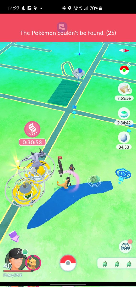 henderFiddyOne's tweet photo. @pokedaxi heads up, pokemon go app crashed on Bulbasaur com day in NZ hope it's back for you guys. All com day spawns show. I can only catch inscence pokemon not com day spawns. https://t.co/BGjJMVZMnv
