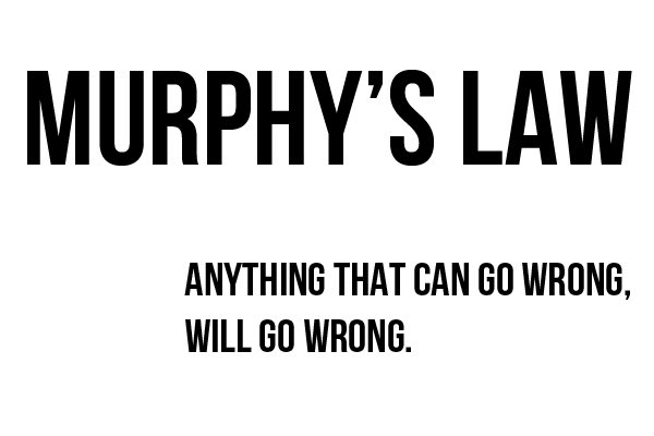 Can go wrong. If anything can go wrong it will. Something went wrong. Can go wrong. Can go wrong.