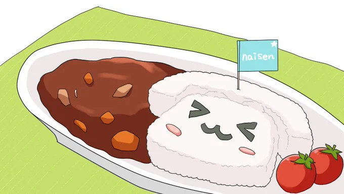 カレーの日のイラスト描きすぎィ!🍛 