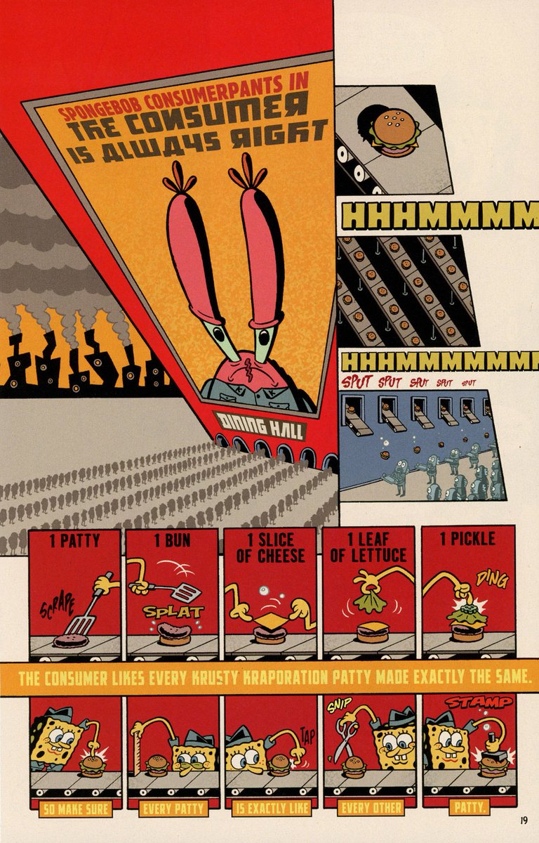 ArtofSpongebob's tweet image. Here's the full "literally 1984" SpongeBob comic: