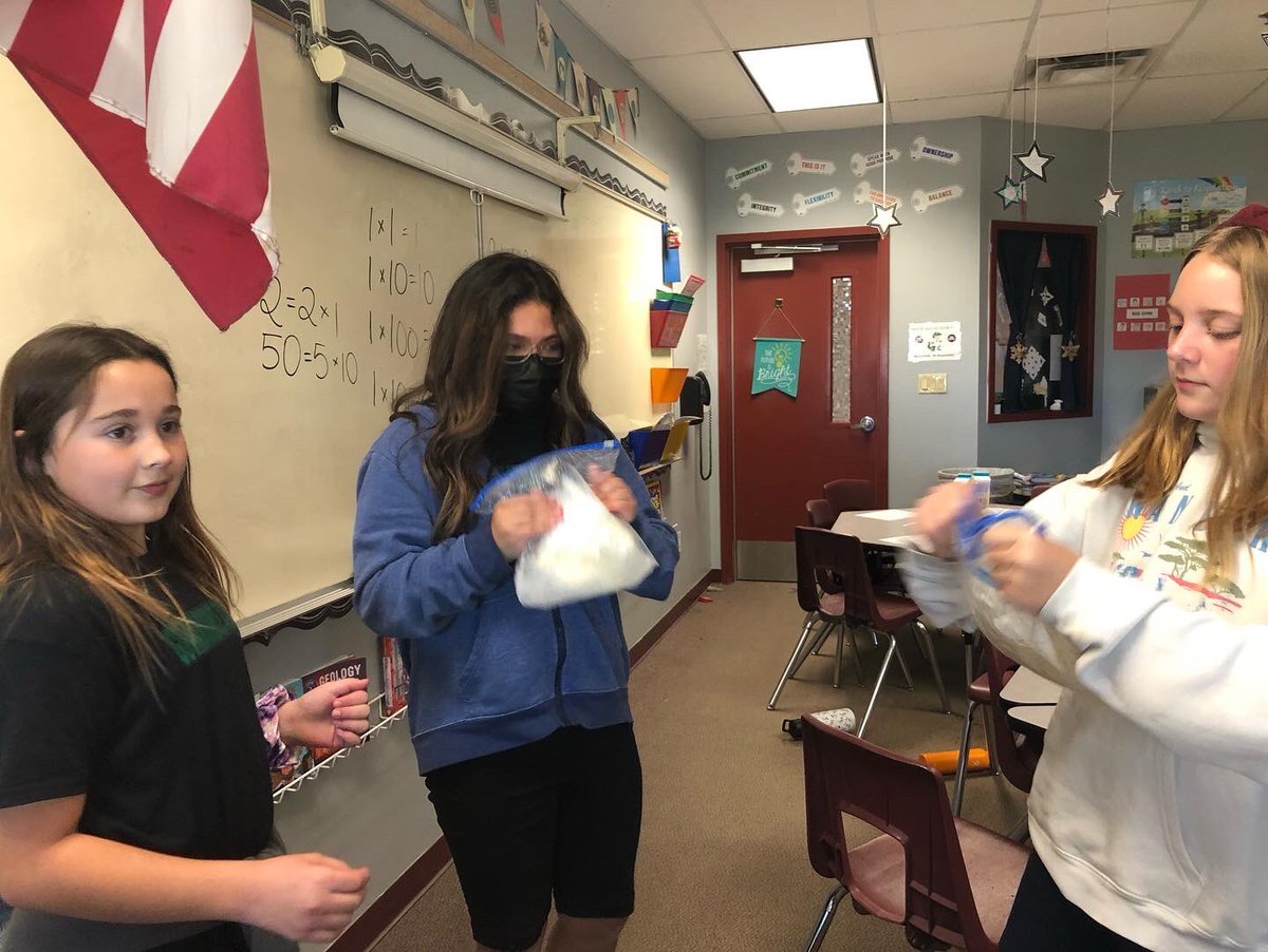 afulton345's tweet photo. My @GowanGators wrapped up our multiplicative comparison unit by scaling up an ice cream recipe. Obviously that meant we had to make said ice cream today! #gatorsareamazing #handsonlearning #whycrane #growgatorsgrow https://t.co/dUyThprAn7