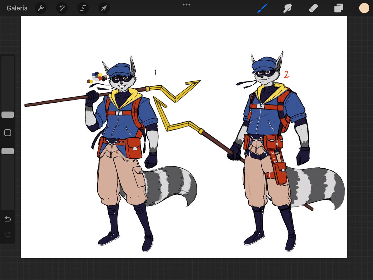 splazartj's tweet photo. Hi, I wanted to know your opinion and if you could help me.
I want to make improvements in Sly’s clothes in every game.
More or less there’s a changed in his bag pack (also he’s higher in the second game) But maybe his clothes could be changed. https://t.co/NLNekLrCBI