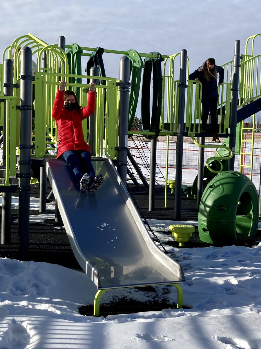 KiddleCBE's tweet photo. Our playground is officially open and look who got outside this afternoon to try it out! #WeAreCBE https://t.co/wi3CeMs9HA