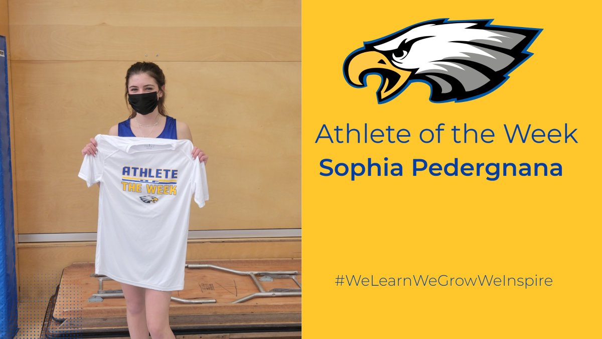 Sophia Pedergnana is another Athlete of the Week! She led the Freshman Eagles in scoring in a win over Andrew this week. She was an active rebounder, and provided floor leadership paving the way to victory. Great job Sophia! 🦅💪