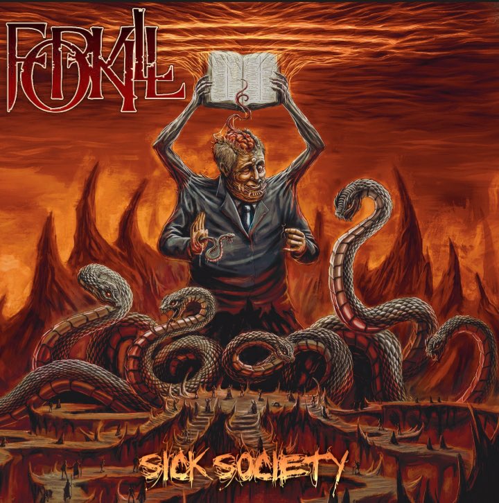 SickArtworks's tweet photo. A banda #Forkill acaba de revelar capa de seu novo álbum! A arte foi feita por Marcelo Dod. Mais informações acessem: https://t.co/N5hTf2nGDb https://t.co/nA0QJxcYa6