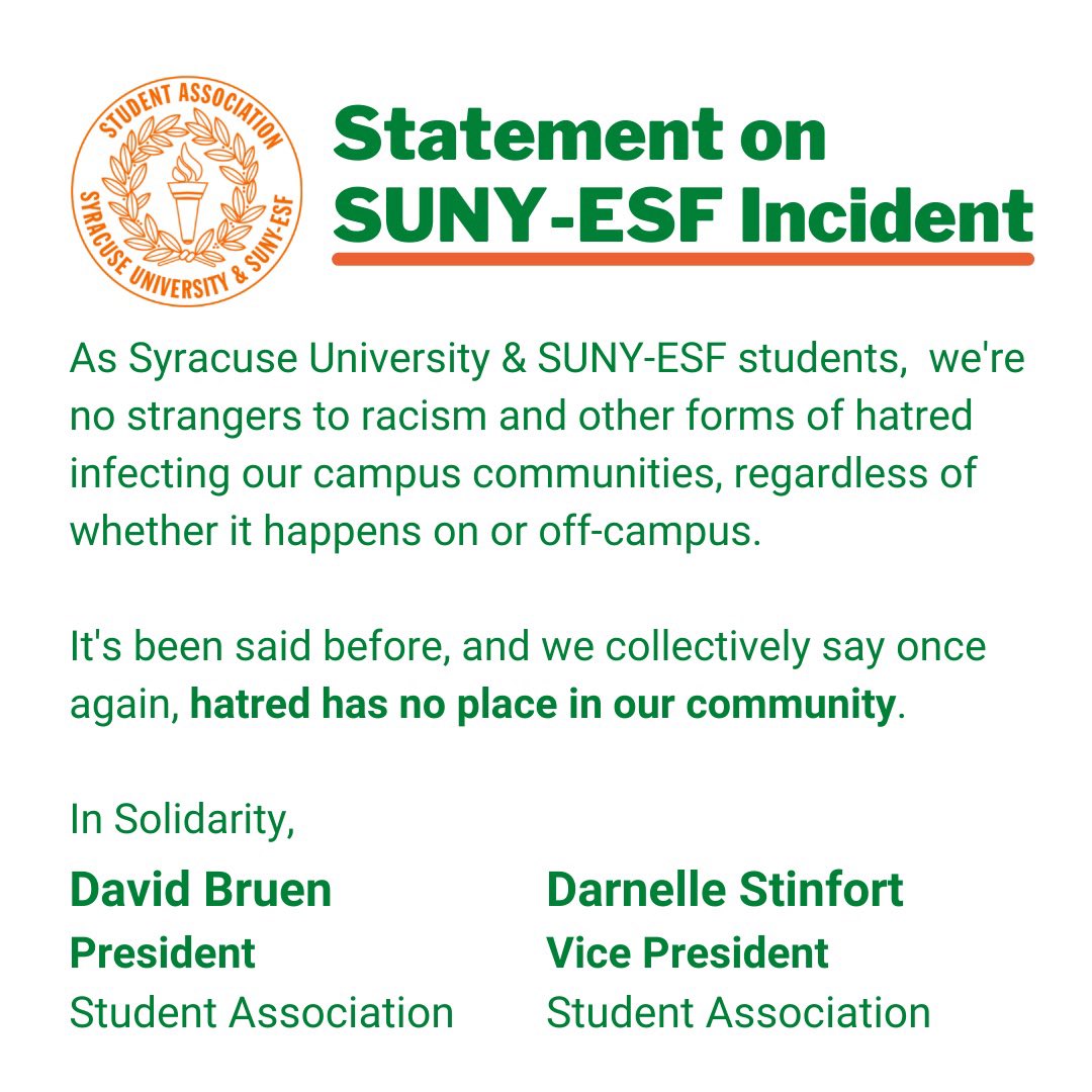 SA - SU & SUNY-ESF tweet media