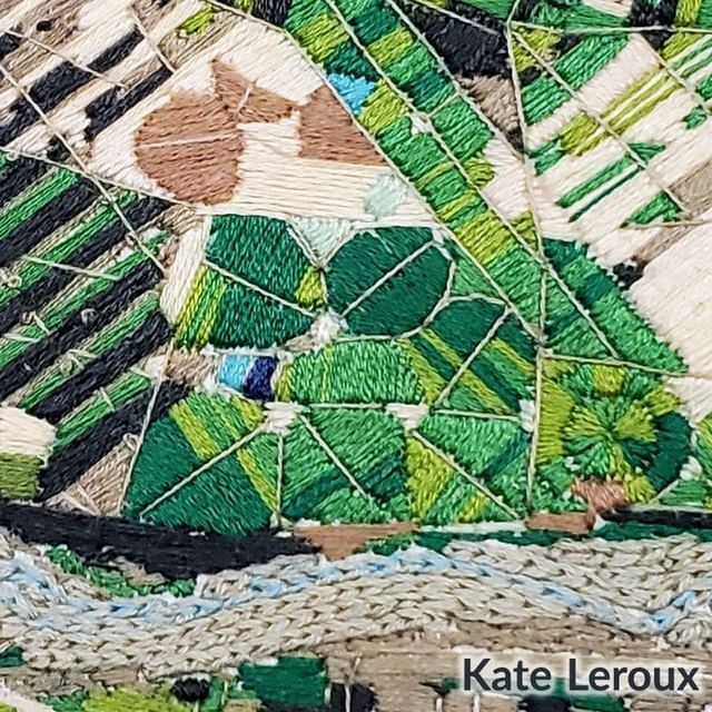 We learned today that Stamen floating cartographer <a href="/kateler/">Kate Leroux</a> is turning satellite imagery into embroidery for @nasa #LandsatCraft