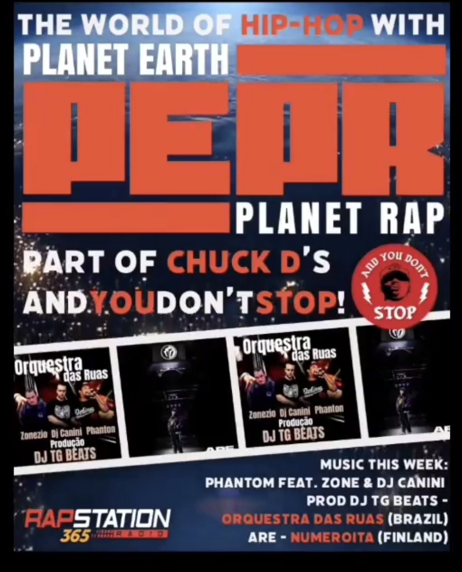 É com imensa satisfação que venho comunicar vocês que nossa música "Orquestra das Ruas "será reproduzida hoje em Nova Iorque na rádio e no programa do Mestre ChuckD. do Lendário grupo de rap PublicEnemy...

instagram.com/reel/CY_7WtMui…