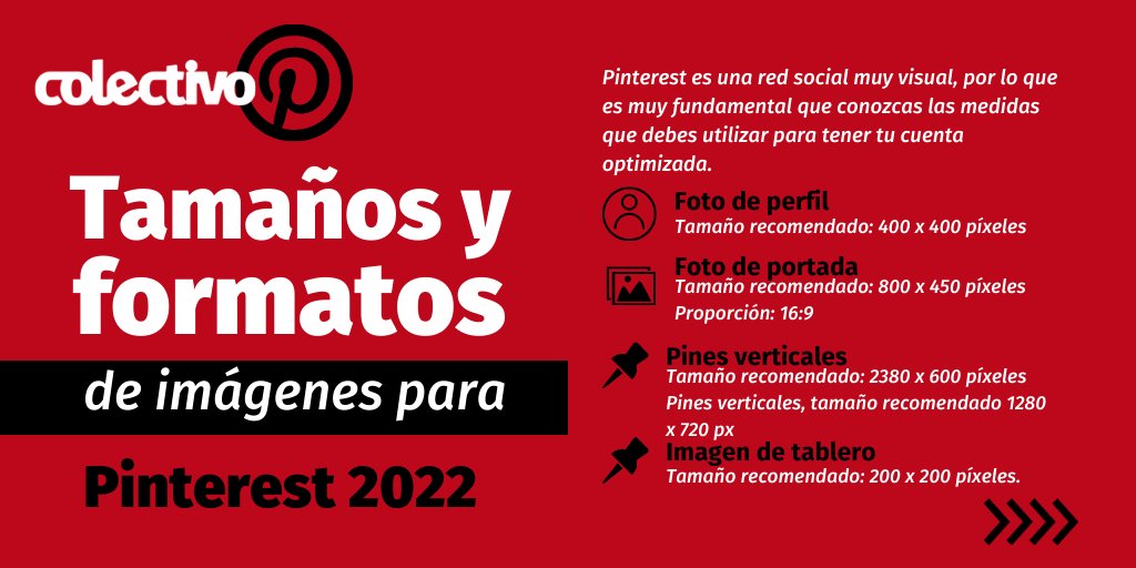 CMarketero's tweet photo. ¡Medidas y formatos de Pinterest 2022!

Muchas personas la utilizan para buscar inspiración… ¡Y nuevos productos para comprar!

Si necesitas una Estrategia de Marketing Digital a tu medida, comunícate al: (+591) 62533323 y cotiza con nosotros. https://t.co/RAfNeTPvK3