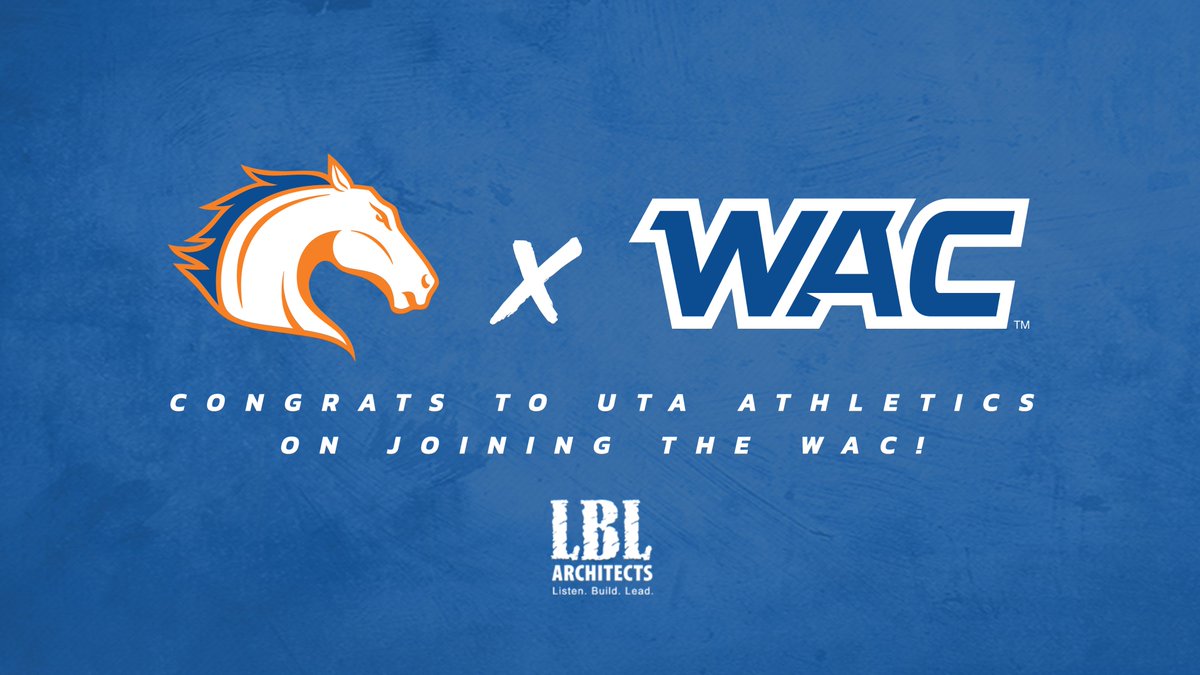 LBL Architects (@lblarch) on Twitter photo Congratulations to <a href="/UTAMavs/">UTA Athletics</a> on embarking on a new era by joining <a href="/WACSports/">The Western Athletic Conference</a> this July! LBL Architects is proud to sponsor UTA Athletics and cannot wait to see what the future holds for our Mavs! Congratulations to <a href="/UTAMavs/">UTA Athletics</a> on embarking on a new era by joining <a href="/WACSports/">The Western Athletic Conference</a> this July! LBL Architects is proud to sponsor UTA Athletics and cannot wait to see what the future holds for our Mavs!