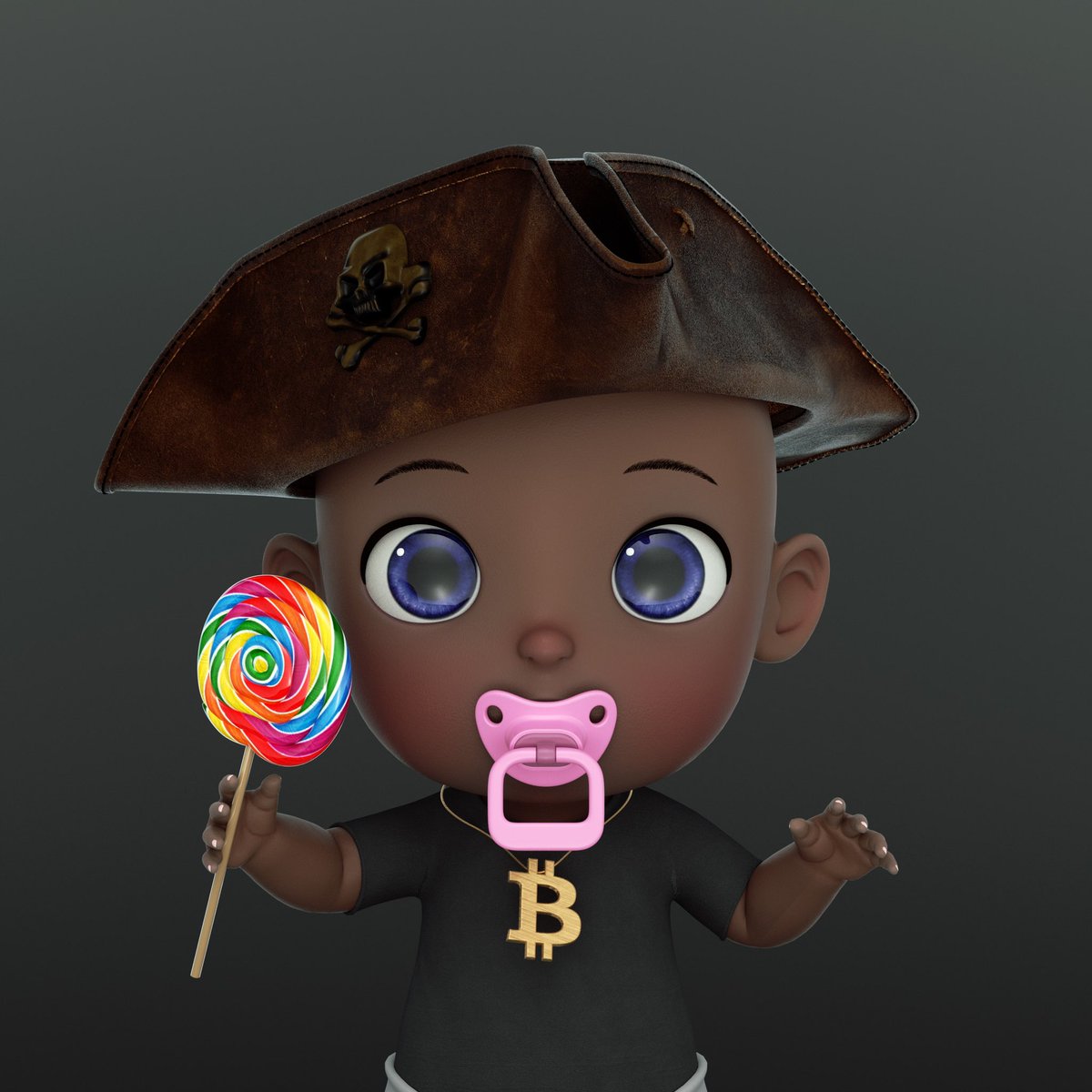 Hey all 🤗,
look at this cute pirate baby 🏴‍☠️
What do you prefer, pirates or vikings? 😅

All 3D-Renderings are handmade! 👨‍💻
Have a good Weekend!
Cheers 🍼

#NFT #NFTProject #NFTartist #3d #3dart #OpenSeaNFT #GameStop #NFTCommunity #ethereum #eth #nftcollectors #NFTdrops