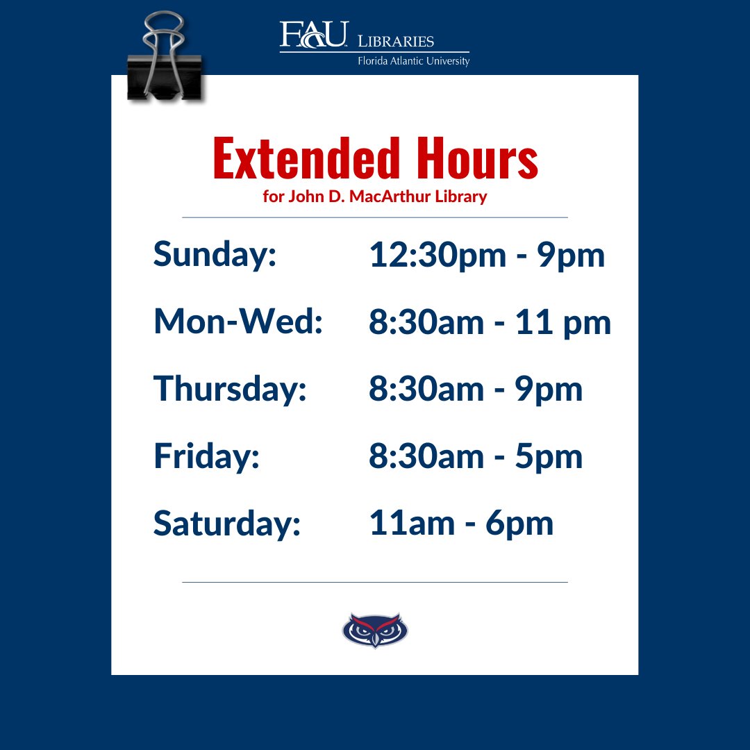 Fau Final Exam Schedule Spring 2022 Faulibraries (@Faulibraries) / Twitter