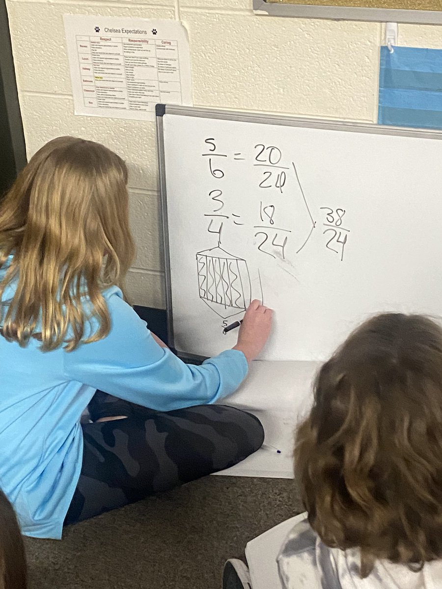 MissCaraG's tweet photo. This week in class, Ss studied the Declaration of Independence and learned how to add fractions during their math talk! @Chelsea_Tigers #allin157c #157cisdetermined https://t.co/QqI4TvvZdx