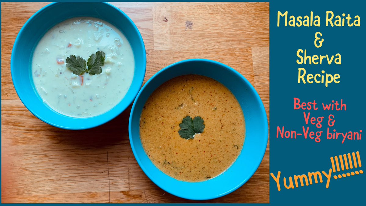 TejsKitchen93's tweet photo. Raita Recipe | Shreva Recipe | Masala Raita &amp; Shreva Recipe for veg and ... https://t.co/vByUhkE4Gv via @YouTube

#raita #raitha #sherva #salan #raitaforbiryani #masalaraita #tejskitchen #food #recipes https://t.co/kgC6M5uA0A