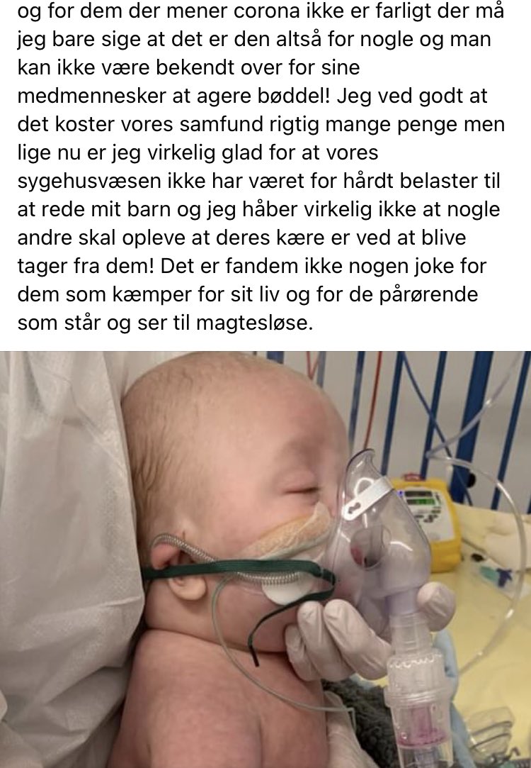 Hjerteskærende historie fra det virkelige liv i Danmark lige nu. #ProtectTheKids #Omicron #EndCovidNow facebook.com/772339171/post…