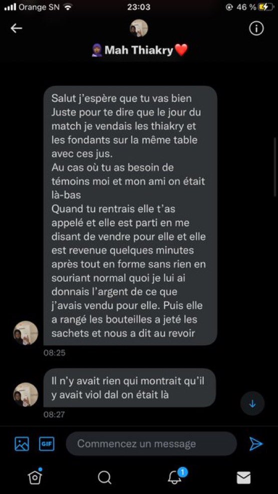 je reviens a toi @faaatouma j’ai longtemps remarqué que tu aimais bully les gens  mais je serai pas ton bouc émissaire ça passe pas avec moi. Qund je parle de temoins je parledes personnes qui étaient presentent sur les lieux notamment @Madivas0 ,les gardiens du cfpt, her friends