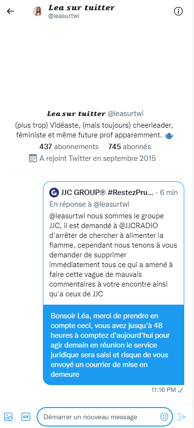 JJCGROUP's tweet photo. @leasurtwi @JJCRADIO Prenez ça comme vous voulez, là par contre nous ne rigolons pas avec ça. https://t.co/OgYStdBR3u