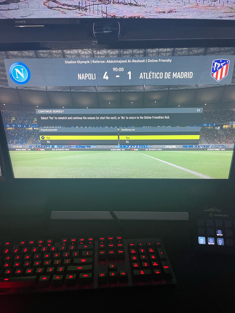 ochocinco's tweet photo. 2. After waiting 3.5 years i finally played @asa_m_d #ForzaNapoliSempre https://t.co/iduOisRwc8