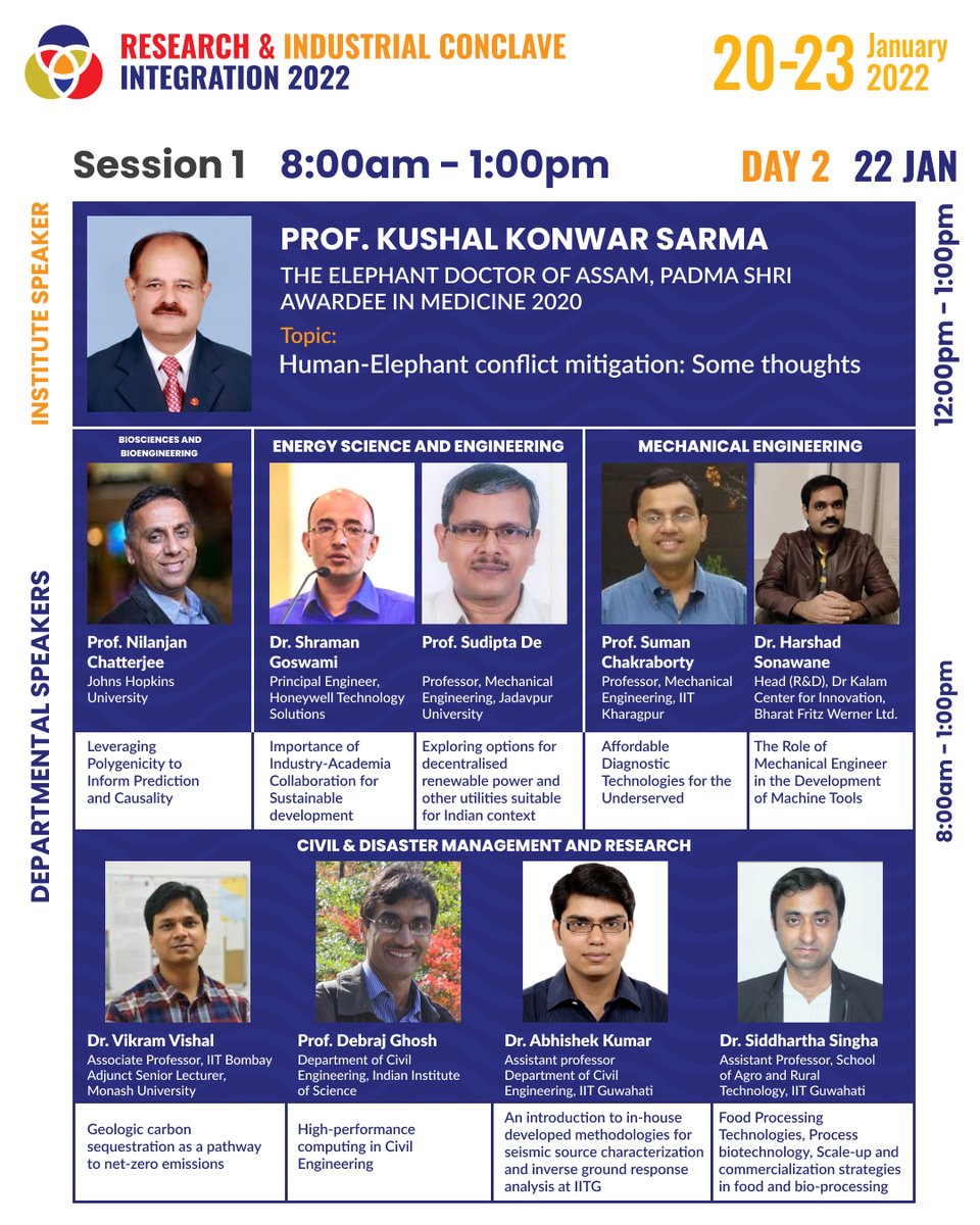 RIC_IITG's tweet photo. RIC'22 | Day 2 Schedule | @IITGuwahati 
Research and Industrial Conclave @EduMinOfIndia @startupindia @himantabiswa @dpradhanbjp 

#ric22 #iitguwahati #research #industry #startups #northeastindia  #entrepreneurship #hackathon #Covid_19 #startupindia https://t.co/rnrUgVuUi0