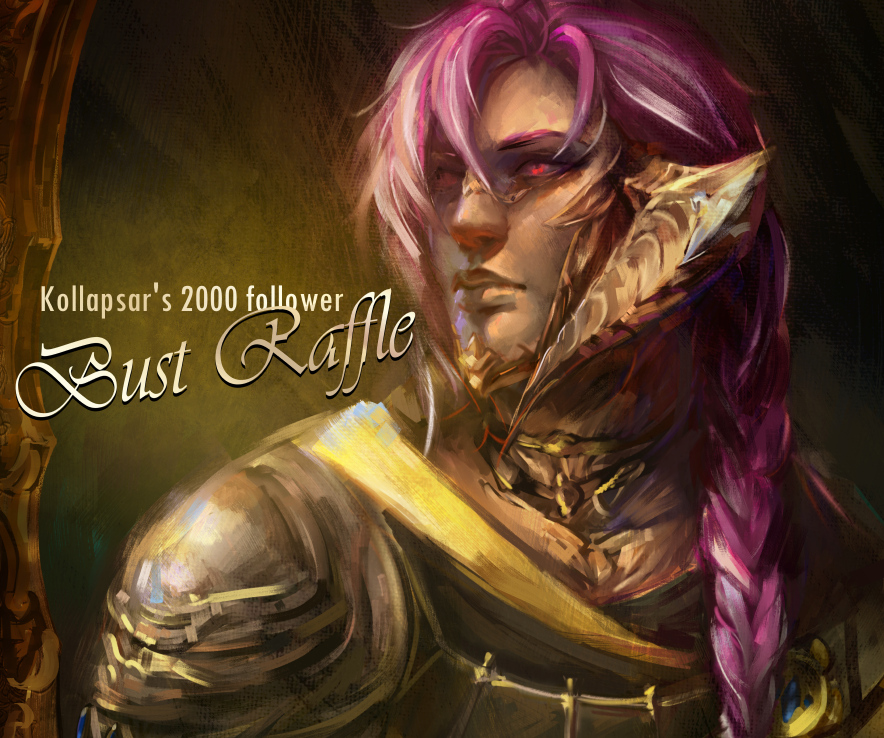 kollapsart's tweet photo. 💜 ART RAFFLE TIME 💛
To celebrate 2k followers, I'm giving out a bust painting 👤
To enter:
🤍Be following me
🤍Retweet this post
Optional:
👀Comment with a picture of your OC that you'd like painted 
Raffle closes February 20, 12:00 PST! Good luck, all ✨ https://t.co/4FpUJ9N49X