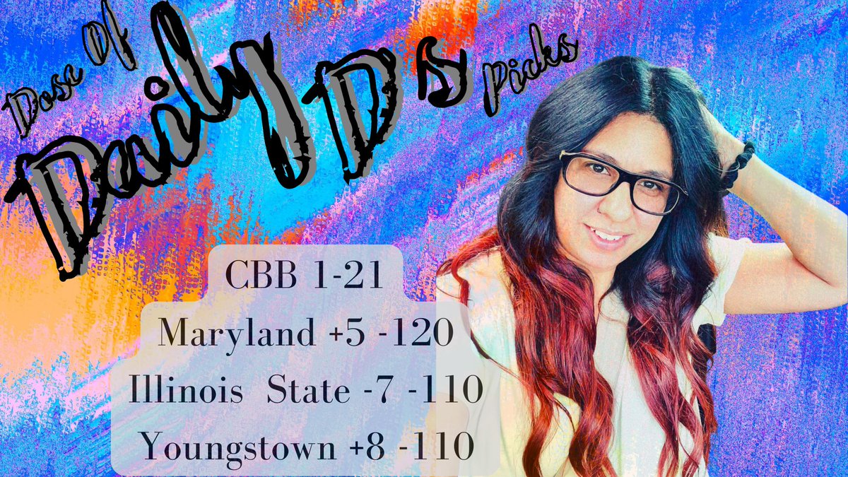 BettingInHeels's tweet photo. Here’s your Dose of Daily D’s Picks! Yesterday did not pan out going 1-2 CBB! Are you tailing me for Friday bounce back? Let’s go! All picks are track and others can be purchased on @betstamp just hit that link on my bio! #GamblingTwitter #DailyD #DoseofDailyD #Bettinginheels https://t.co/PKOunV7owj