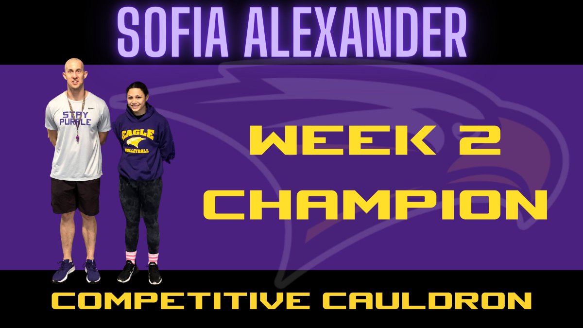 RHSVB_EAGLES's tweet photo. 🏆𝗦𝗢𝗙𝗜𝗔 𝗔𝗟𝗘𝗫𝗔𝗡𝗗𝗘𝗥 - Week 2 Champion

💥💪ᑕOᗰᑭETITIᐯE ᑕᗩᑌᒪᗪᖇOᑎ👊💥

Each week, athletes earn points for accountability, academics, competitions, leadership, attendance, grade checks, &amp; The Soltis Stipend 

#StayPurple #CompetitiveCauldron #RHSVB https://t.co/4eBtjoayZL