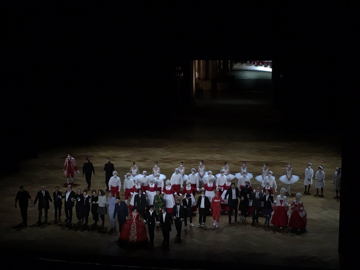 KarlHurb's tweet photo. So la-la instead of oh la la #LeNozzeDiFigaro @operadeparis. #NetiaJones uses well-known backstage comedy setting of Palais Garnier for a subtle game of power relation between the sexes. @LeaDesandre vocally and theatrically convincing Cherubino. @GustavoDudamel #Mozart routine🎼 https://t.co/pS5xfYCdyR
