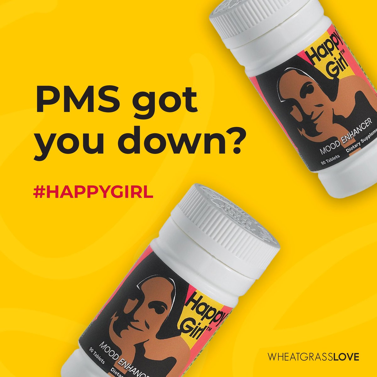 wheatgrasslove's tweet photo. PMS got you down? Enjoy the mood and energy you deserve. Try Happy Girl today. ￼ https://t.co/aycVyVeLAa https://t.co/esgTMbNo4R