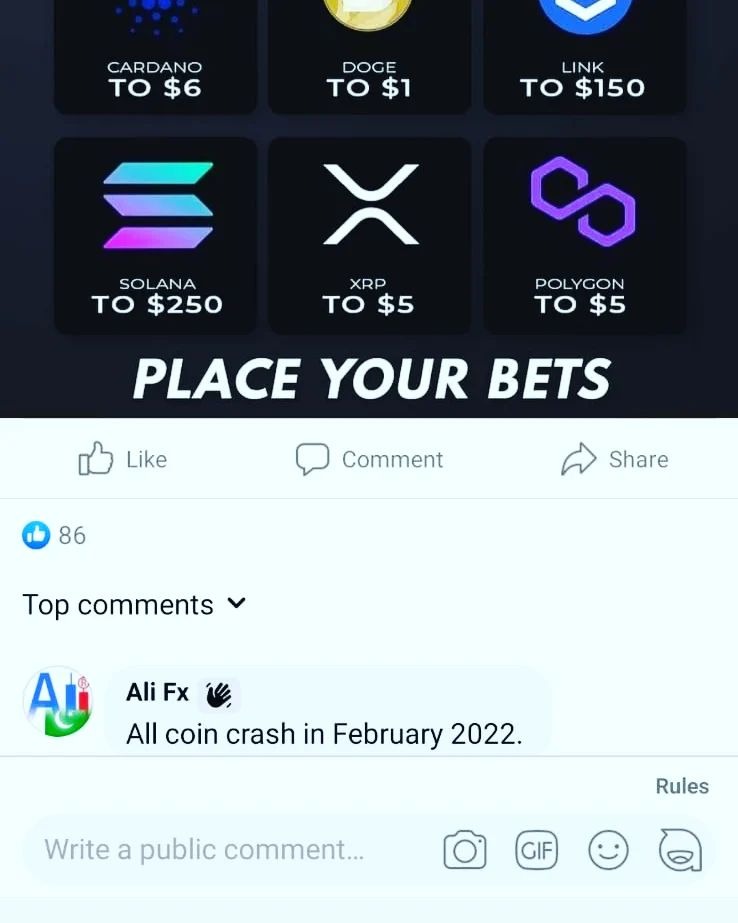 Alifx9292Ali's tweet photo. Crypto listen always Ali fx.
#cryptocrash
#alienwave https://t.co/ZI6pJMmpqO