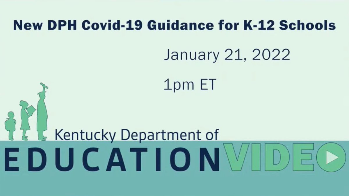 Did you miss KDE's webcast on COVID guidance for school nurses + district health coordinators today?

Watch the full recording on KDE's media portal👇

📺: bit.ly/DPHGuidanceK12 #UnitedWeLearnKY #KyEd