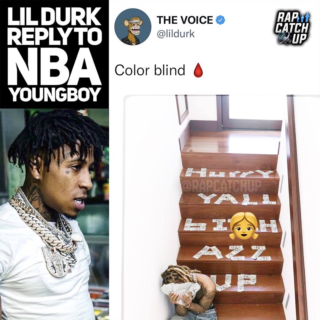 Lil Durk responds to NBA Youngboy’s recent message with $100 bills & sa...