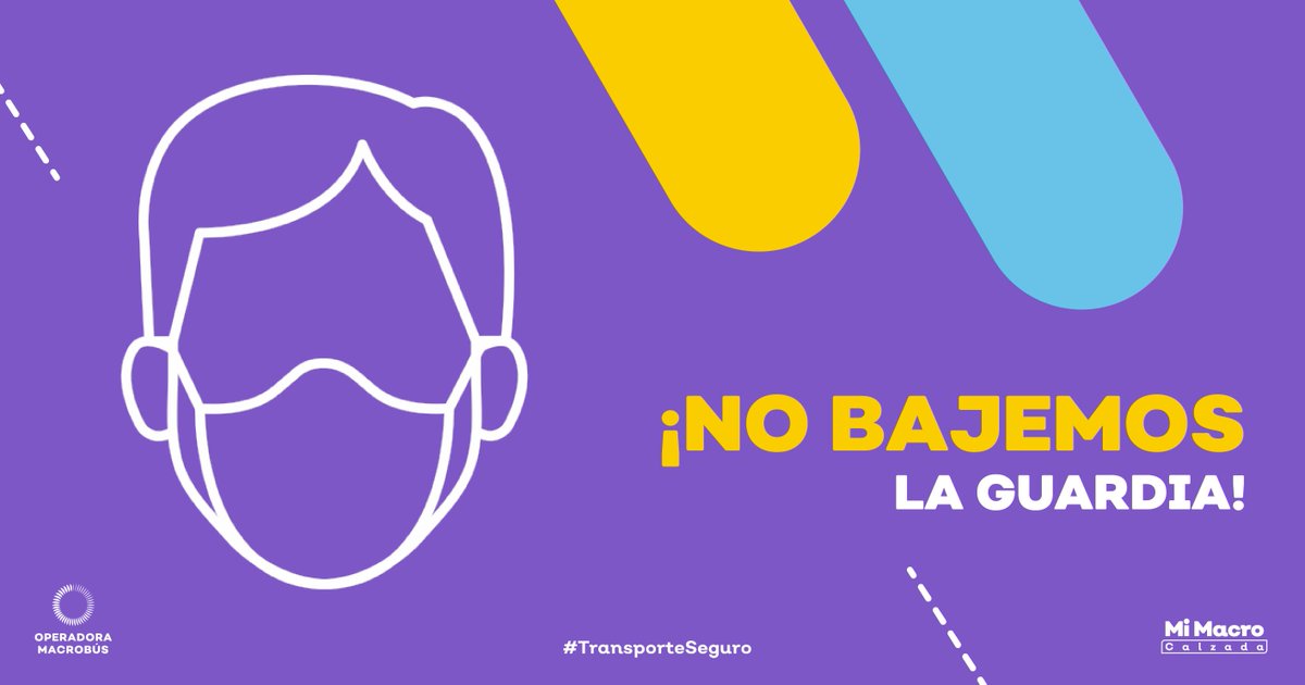 La pandemia está lejos de terminar, por lo que es responsabilidad de todos cuidarnos. Durante tu trayecto en el transporte público ponte bien el cubrebocas, cubriendo nariz y boca.

#MiMacroCalzada #TransporteSeguro #NosMueveQueLleguesBienATuDestino