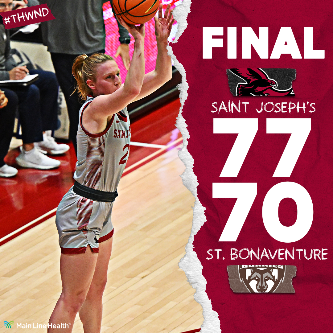 SJUHawks_WBB's tweet photo. HAWKS WIN! @MacSmith_21 paves the way with a career best in points (25) and rebounds (8). Four Hawks finish in double figures. https://t.co/shyiyFc9y1