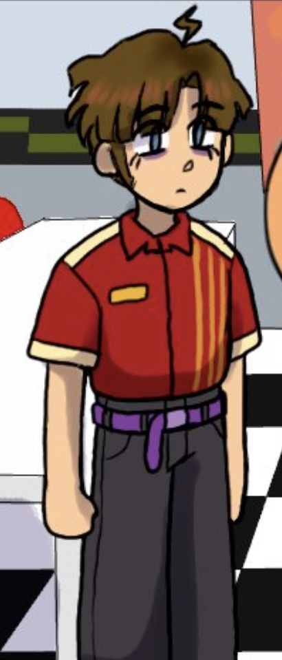 today's character with misophonia is michael afton from blueycapsules !! (headcanon) his triggers are whirring and crunching