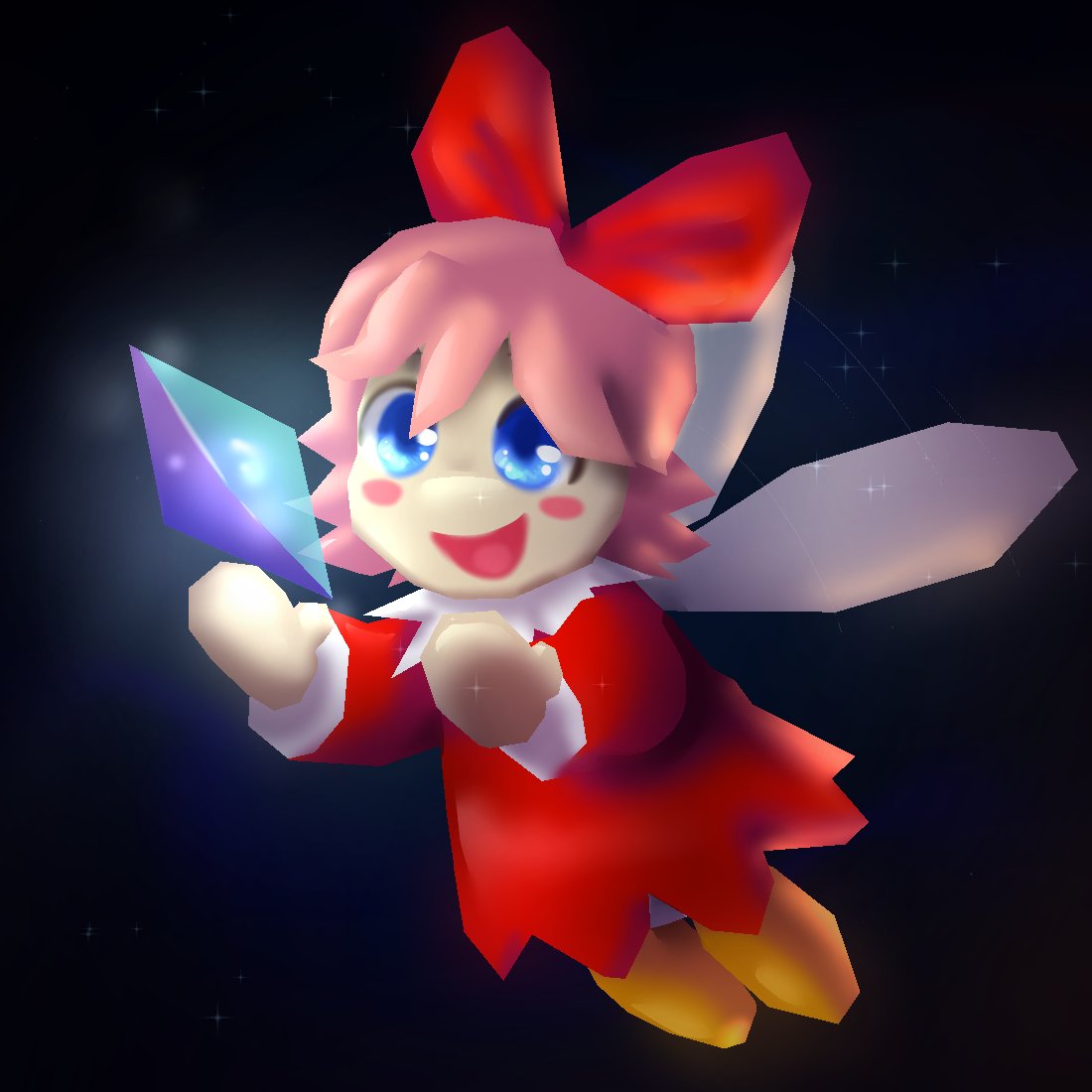 megiddramon's tweet photo. Art trade with @artgelly !! Ribbon from kirby :] https://t.co/cQhRgfsoE1