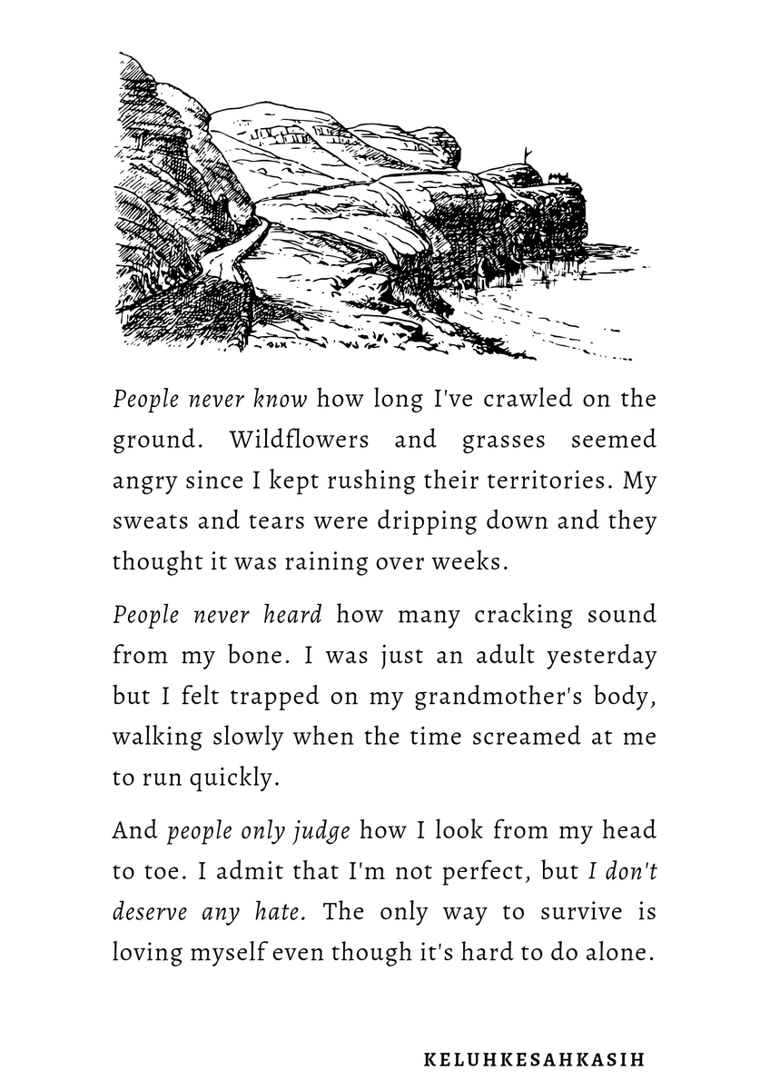 literarybase's tweet photo. Keep loving myself even though it's hard to do alone — karya https://t.co/gZqNQLfIwZ