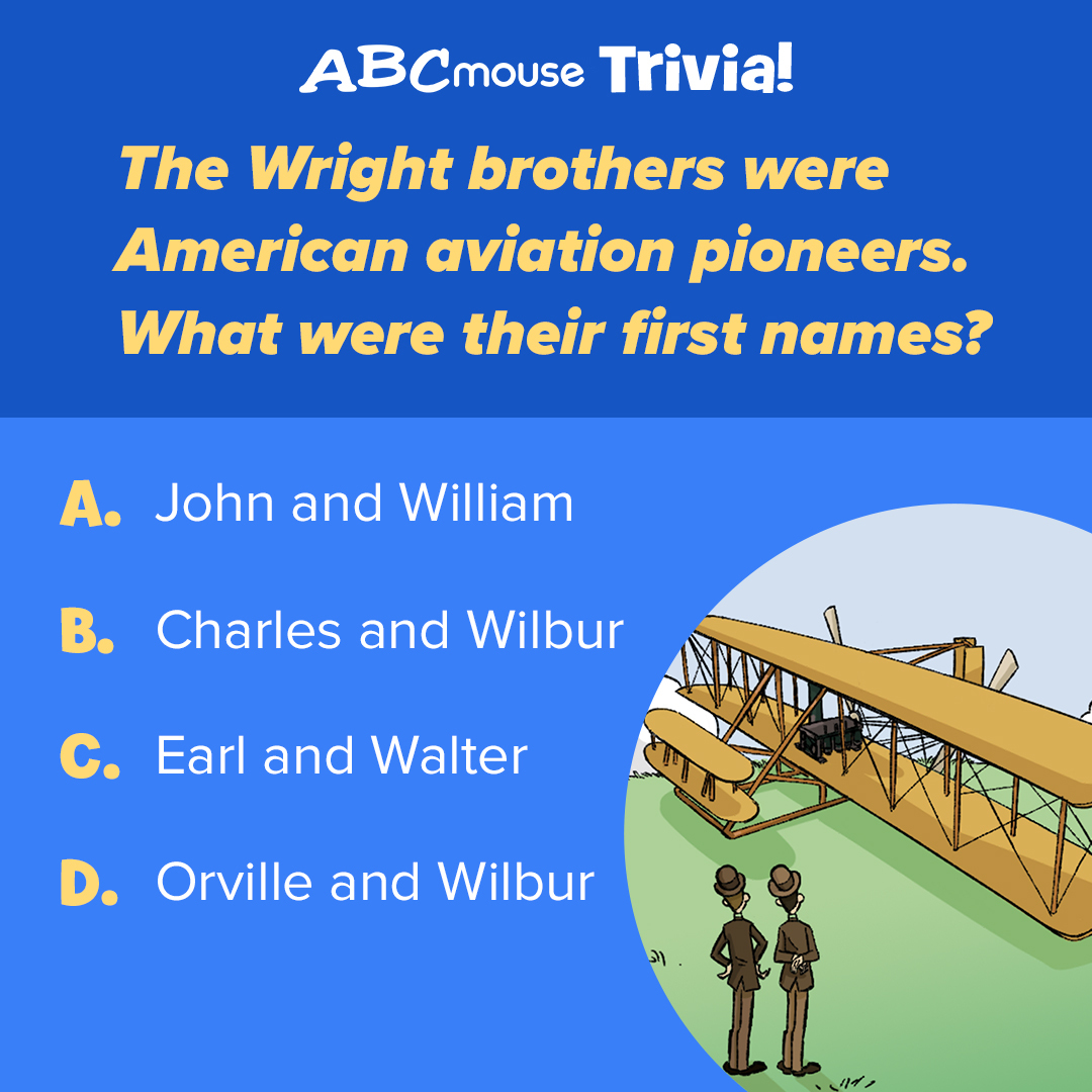Just wing it! 😉 
 
Today's round of #ABCmouseTrivia is here! Comment below with your best answer.
