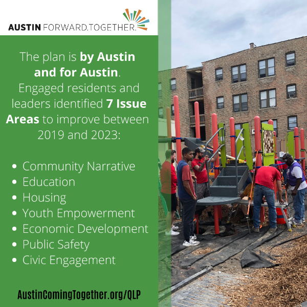 ACT_Chicago's tweet photo. Learn about the massive community-led effort to create lasting change on Chicago's #Westside at 1/25 virtual info session about the #AustinForwardTogether #qualityoflife plan that involves more than 40 groups & 40+ volunteer leaders! #CommunityDevelopment
https://t.co/pXbnV38HH3 https://t.co/7s8wf64t14