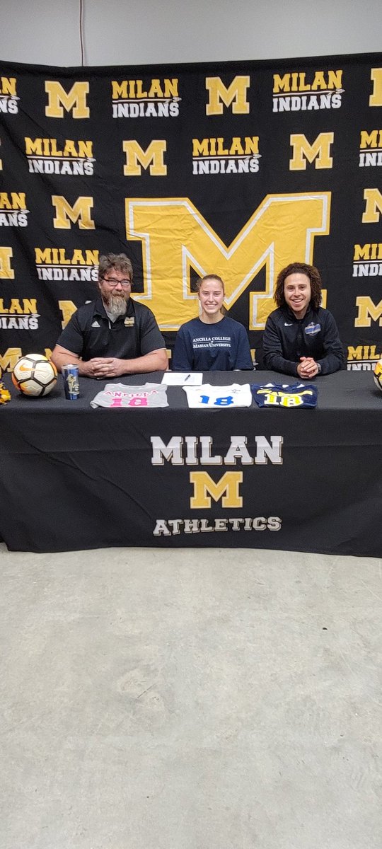 mhs_lady's tweet photo. Congratulations to Lucy Lillis, who signed her letter of intent to further her education and play soccer for Ancilla of Marian University.  Lucy also has joined the National Guard and will start college after boot camp. We are so proud of you, Lucy, and know you will do great! https://t.co/6YVDv1WJaB