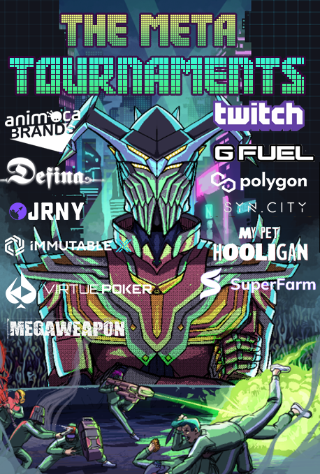 Tomorrow. Twitch Front Page. 3pm est. The Neo Toyko META Tournament. @  twitch.tv/neotokyo

160 people play Crab Games for $1,000,000. Live

Winner gets the $600k  Neo Tokyo "Hand Of The Citadel" nft.

Largest. NFT. Gaming Tourney. In history

Post your eth wallet + "in"