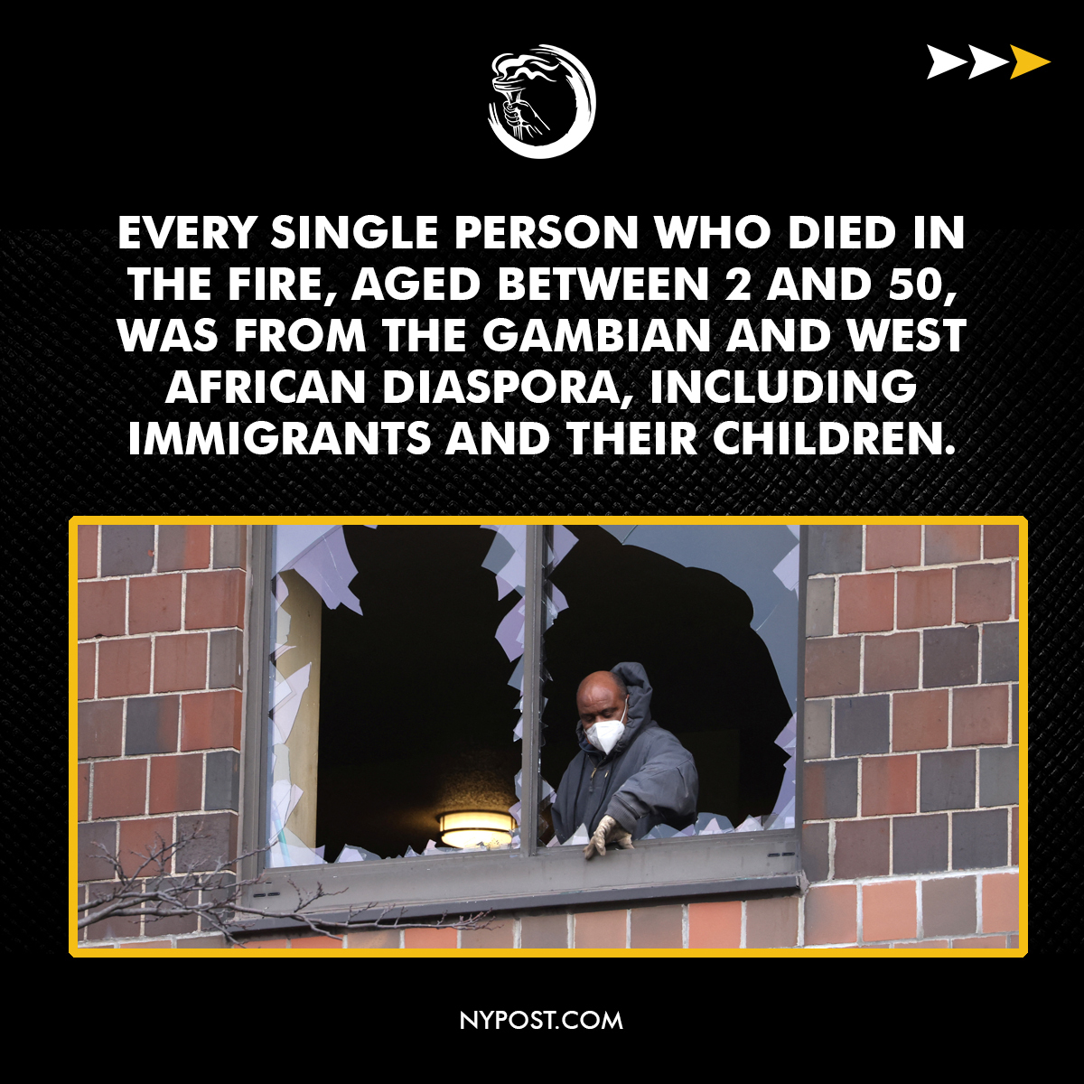ICNACSJ's tweet photo. 17 lives lost, all Muslim, all Black and Brown, &amp; all for no conceivable reason. Our prayers are with the families who are mourning the loss of their families &amp; of their homes.
.
.
#icnacsj #muslim #emergency #fd #chief #rescue #death #firefighting #firefighter #bronx #ny https://t.co/xZiUkfIxTj