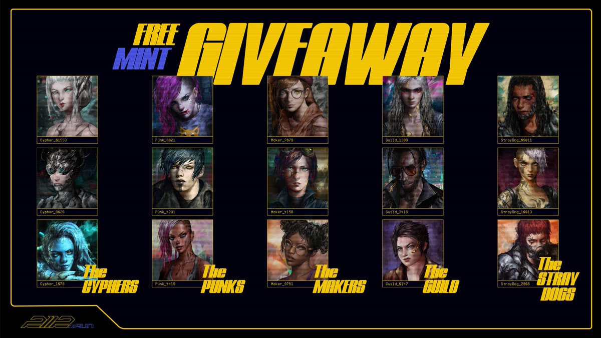 2112Run's tweet image. Celebrating 7k users in Discord!

🎉We are giving away 1 free Standard Bundle to 2 winners!🎉

These bundles contain rootPasses for a Cryptorunner, Console and Land

Participate:
1 Follow us on twitter
2 Like and RT this tweet
3 Comment this tweet tagging 3 friends

#NFTGiveaways