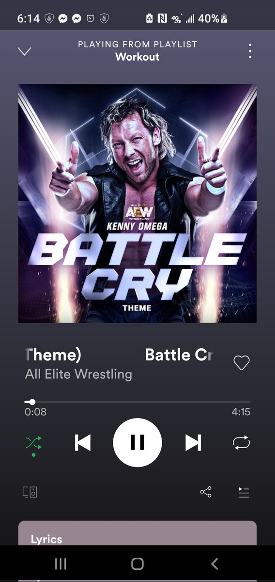 Best song to hype myself up for a workout. Also, @KennyOmegamanX random appreciation post because he deserves it. Hey if people can randomly hate, can't I randomly love?